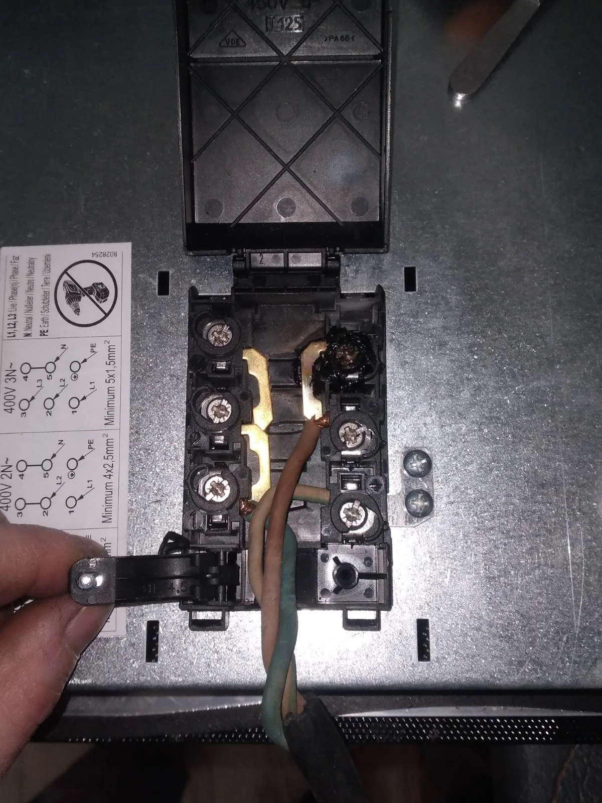 Перепайка колодки в электроплите Gorenje